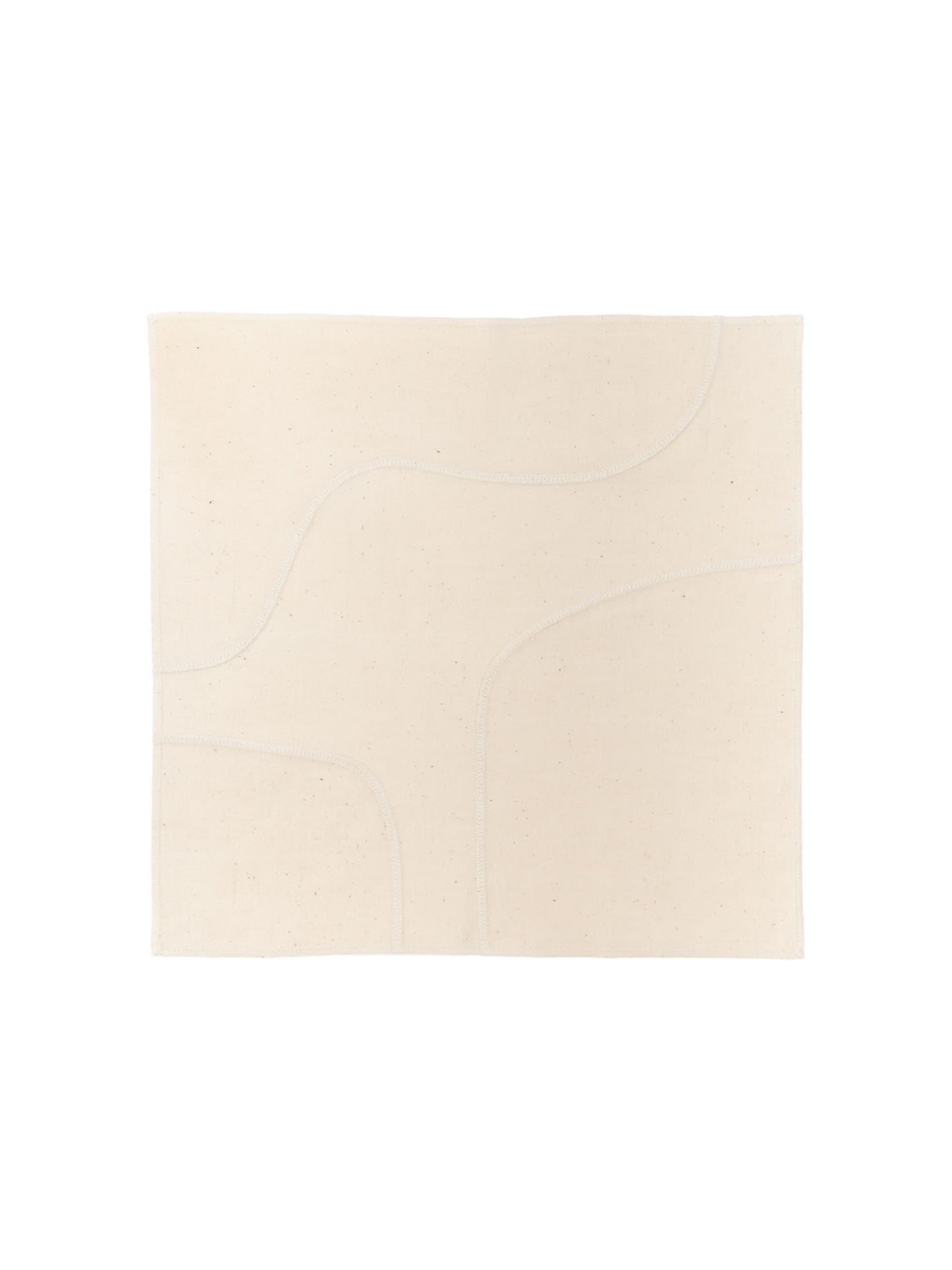 Butter Napkin in Cream Stitch