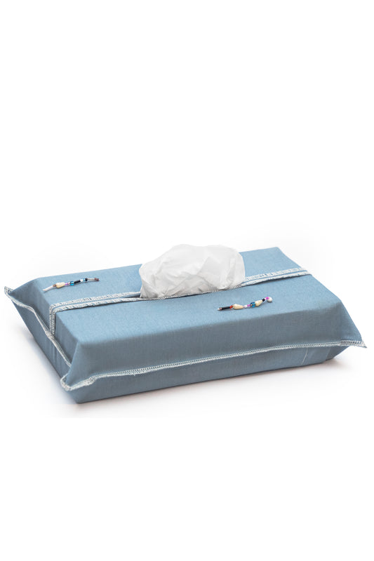 Pierced Tissue Sleeve [In Elephant Blue]