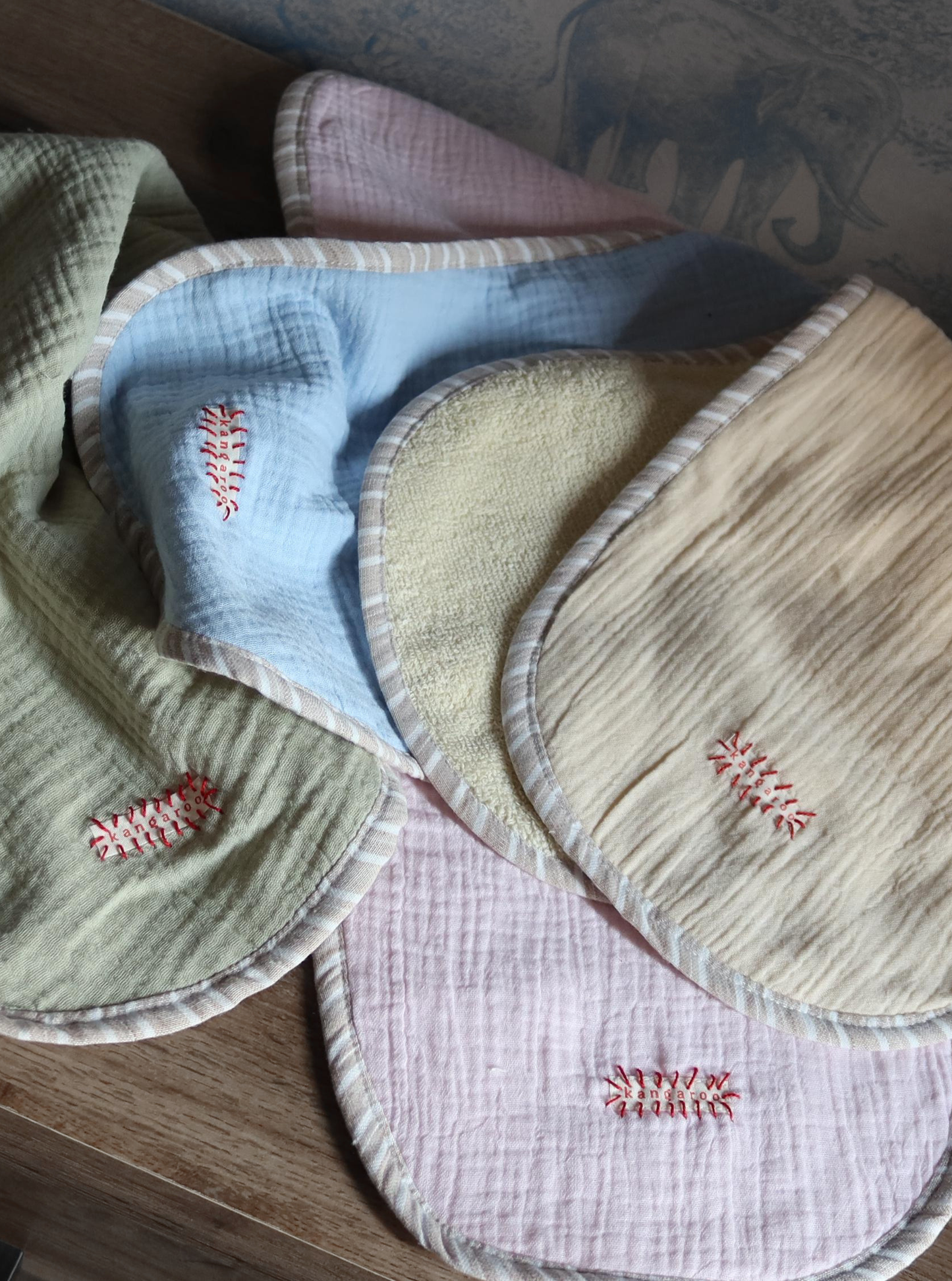 The Burp Cloths [Set with Pink]