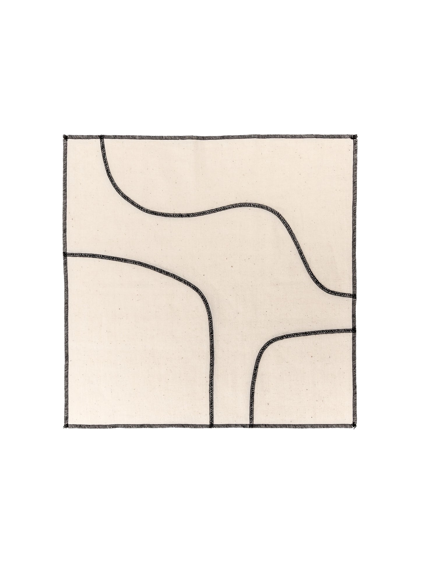 Butter Napkin [In Black Stitch]