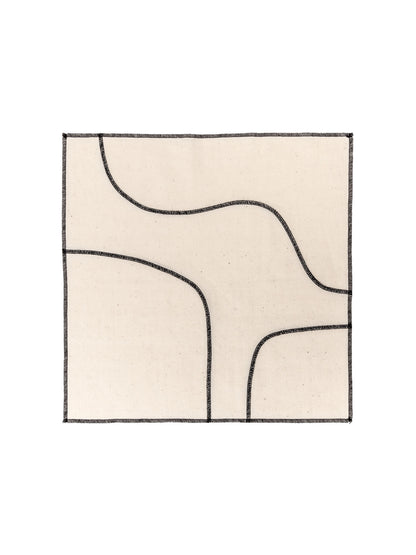 Butter Napkin [In Black Stitch]