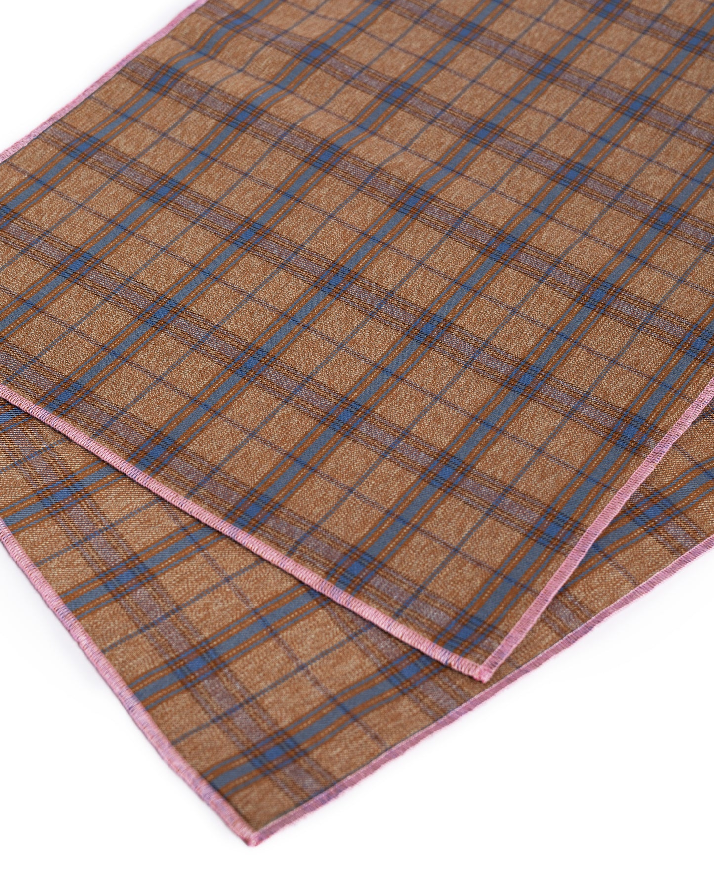 The Badla Placemat [In Caramel & Pink Stitch]
