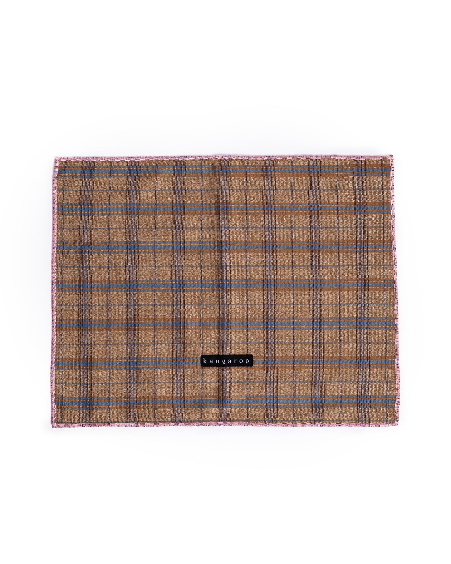 The Badla Placemat [In Caramel & Pink Stitch]