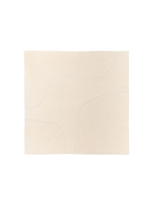 Butter Napkin in Cream Stitch