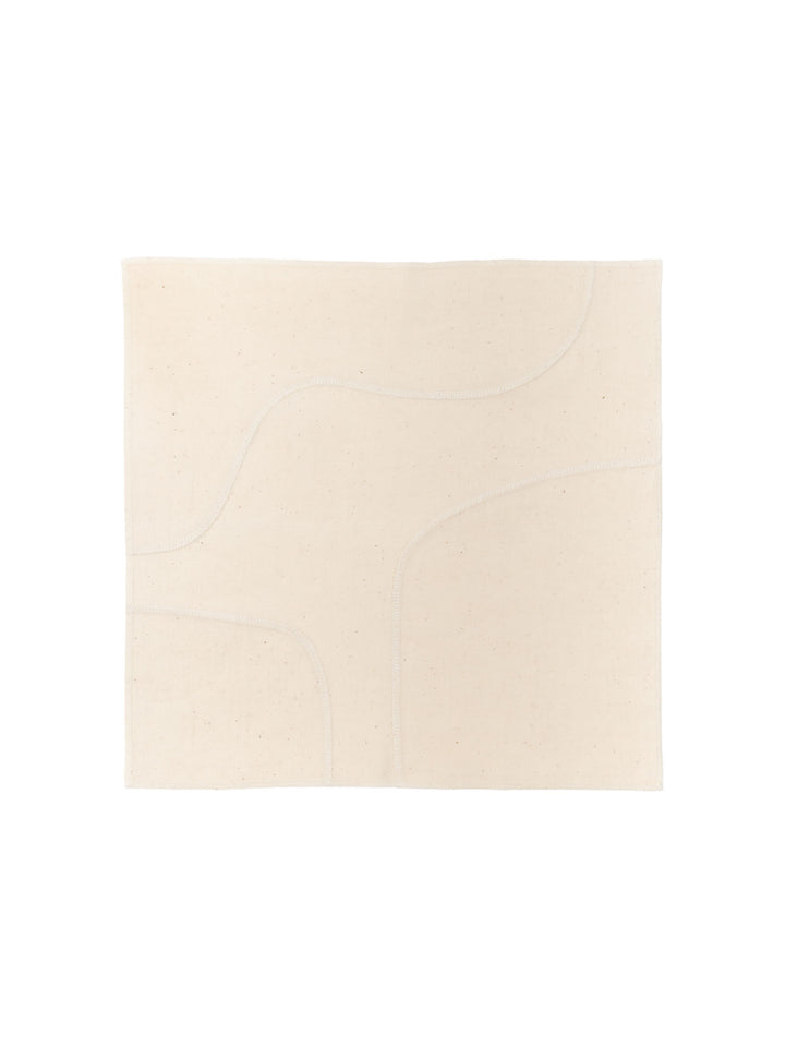Butter Napkin in Cream Stitch
