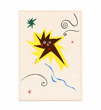 The Happy Star Greeting Card